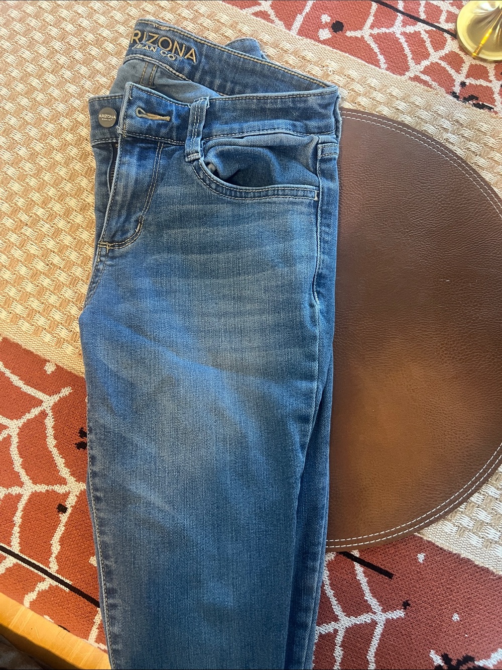 Arizona Jean Company Women's Skinny Jeans in Blue Wash